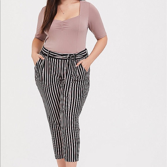 Nwt Torrid size 00 studio knit taupe Top - Picture 4 of 6